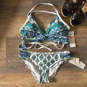 Coastal Zone Jantzen Bikini Wrap Swimsuit
